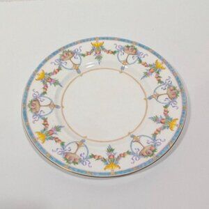 Minton Bone China Dinner Plate Floral Ribbon Vintage Tableware Collectible